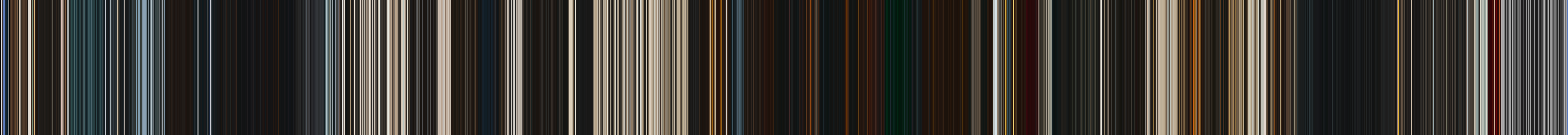 Dune colour strip — orange spears against near-black baseline