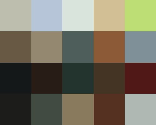 Everything Everywhere All at Once palette grid