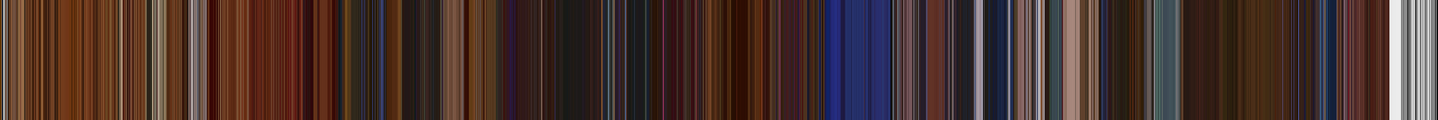Eyes Wide Shut colour strip — warm amber first third, blue-violet middle band, warm amber again